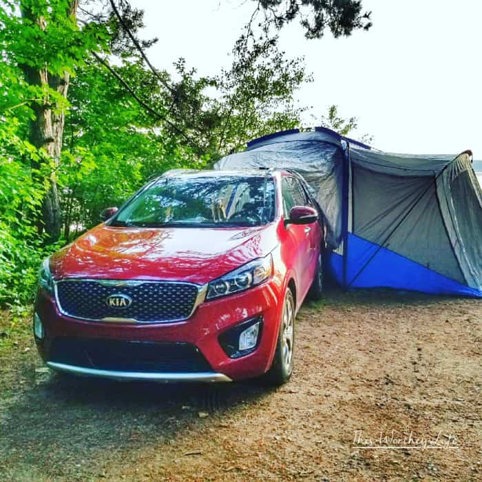 SUV Camping In The Kia Sorento
