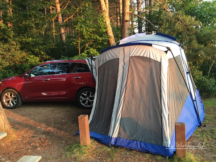 SUV Camping In The Kia Sorento