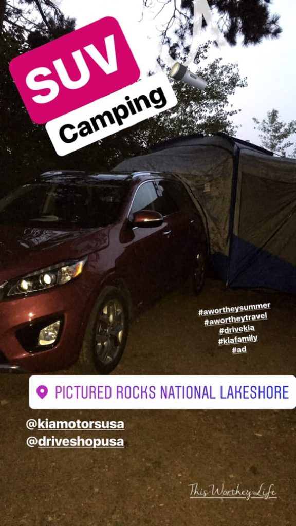 SUV Camping In The Kia Sorento