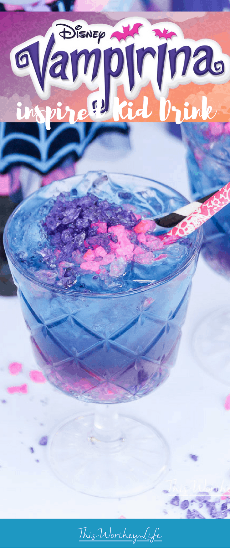 Vampirina is a new show on Disney Jr. Kids are loving Vee and her friends, as well as the funny moments and music. Plus, this show teaches important lessons for preschool age kids, as well as the adults. Put together a Vampirina party with these ideas and our Vampirina Kid-Friendly drink!