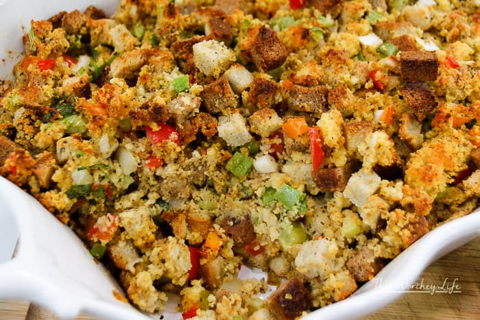 Easy Cornbread Dressing Recipe with Jiffy Mix Cornbread