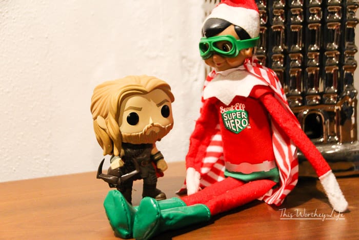 Elf hangs out with THor