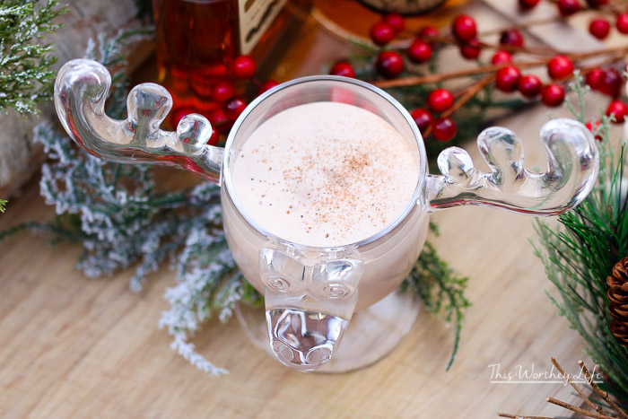 Want an eggnog recipe that doesn't require eggs? Try our Boozy Bourbon Eggnog inspired by Cousin Eddie from National Lampoon's Christmas Vacation. - Eddie's Boozy Bourbon Eggnog