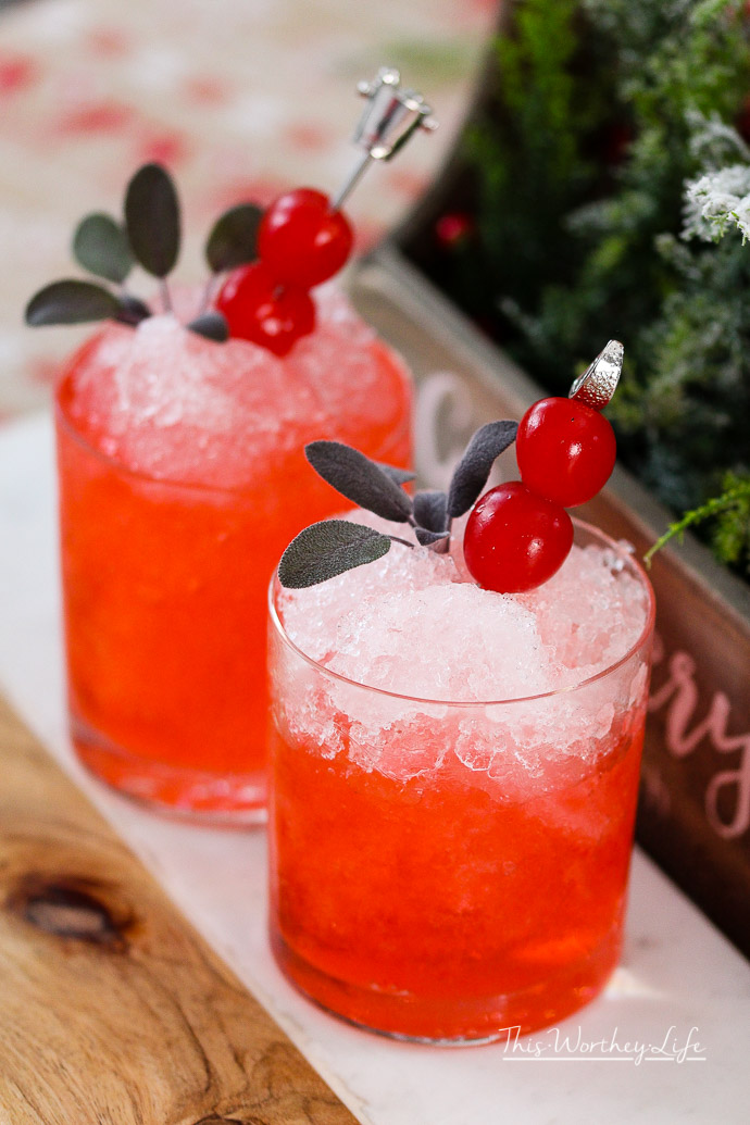 Cherry Christmas Mocktail