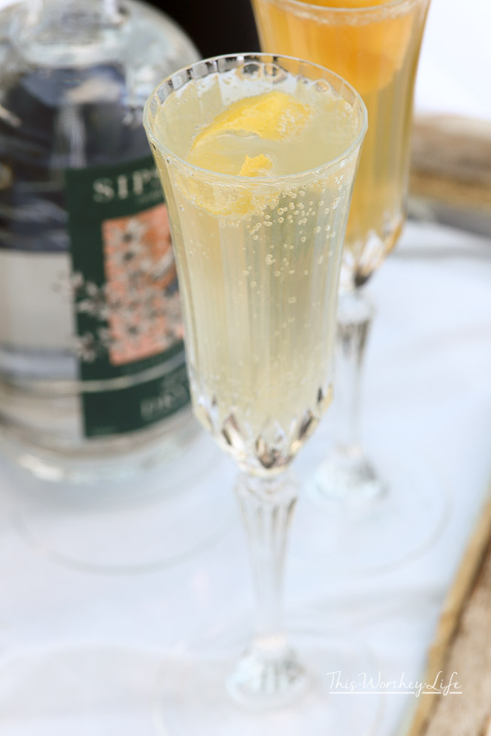 Ring in the New Year with a French 75 Cocktail. You can make it two ways- with Gin or Cognac. I'm showing how to make a French 75 Cocktail with Gin and with Cognac.