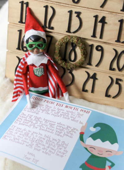 elf on the shelf welcome letter