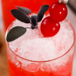 cherry christmas mocktail