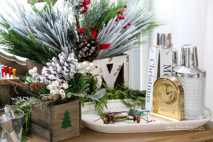 Using Hearth & Hand Magnolia Christmas decor around your house