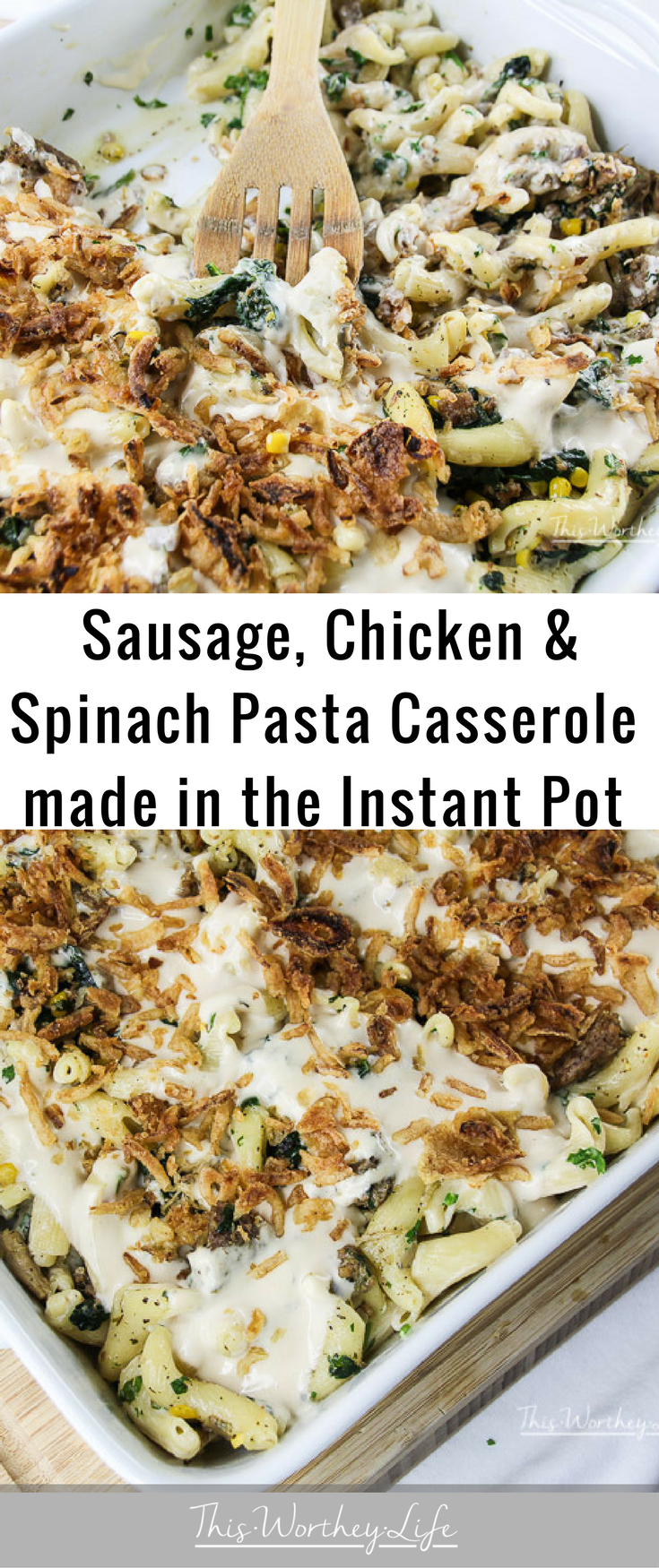 Sometimes you need to get dinner on the table in a jiffy, but what to make? I'm showing you how I take what I have in the fridge/freezer to make dinner in 30 minutes using pasta, sausage, chicken, and our Instant Pot. Get the recipe How To Make Campanelle Pasta + Sausage, Chicken & Spinach In The Instant Pot on the blog!