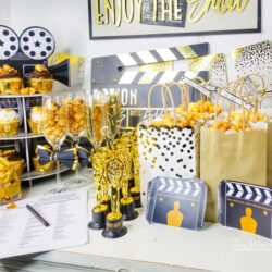 Gold Oscar Party Idea