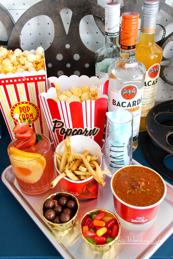 Movie Night In with Wendy's + Barcardi