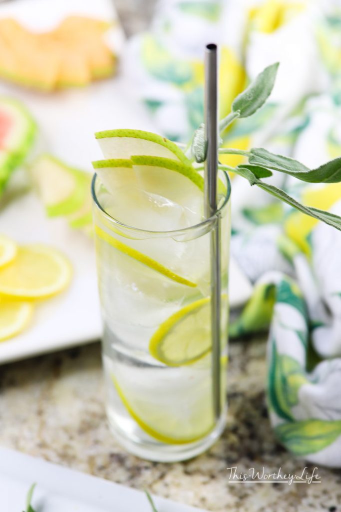 Simple ways to drink more water with fresh fruit and water