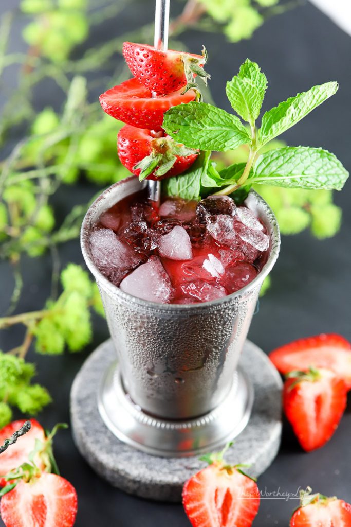 Strawberry Mint Julep This Worthey Life Food, Entertaining, Travel