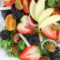 Summer Salad Recipe - Berry + Apple Summer Salad