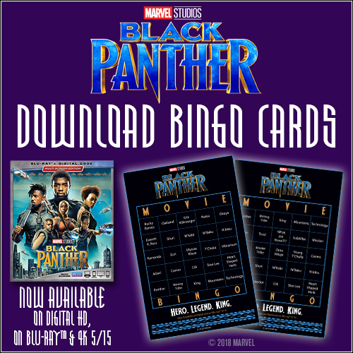 Free Black Panther Download - Black Panther Bingo Cards