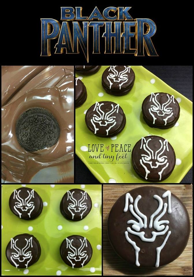 Black Panther Styled Oreo Cookies