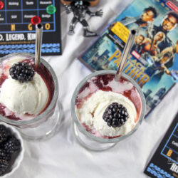 Blackberry Black Panther Slushy Ice Cream Float