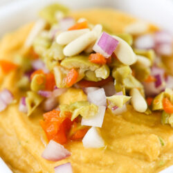 Loaded Sweet Potato Herb Hummus