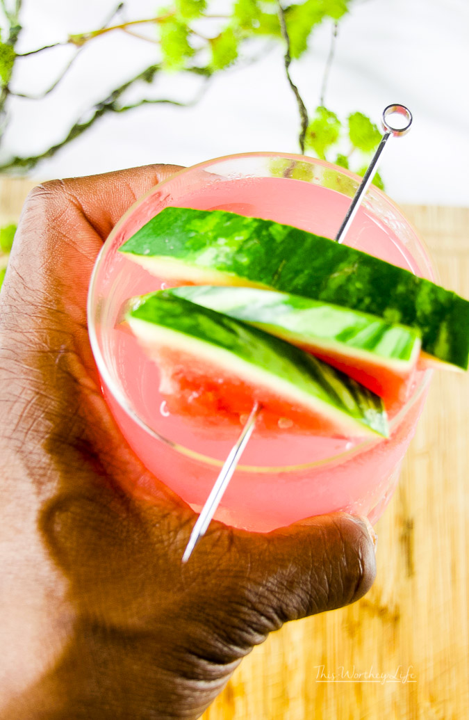 If you are looking for your go-to cocktail this summer you can't go wrong with our totally super yummy Watermelon + Rose Lemonade Cocktail. Using Smirnoff Watermelon Vodka, fresh watermelon, rose lemonade, and pink lemonade, this mix is one summer drink you will not forget! 