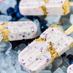 Blueberry Cheesecake Popsicles