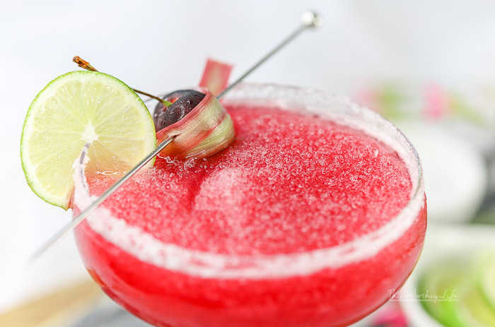 Summer Cocktail: Cherry + Rhubarb Margarita