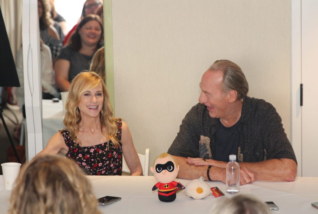 Craig T. Nelson (voice of “Bob Parr / Mr. Incredible”) & Holly Hunter (“Helen Parr / Elastigirl”)