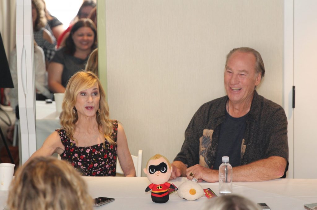 Craig T. Nelson (voice of “Bob Parr / Mr. Incredible”) & Holly Hunter (“Helen Parr / Elastigirl”)