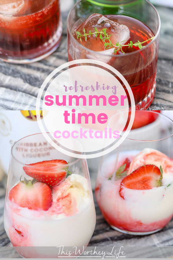 Summer is here, and it's a time to enjoy good food, fun and a cocktail or two. I've created two summer cocktail ideas using Jameson and Malibu. Grab the recipes below and let's celebrate all summer long!