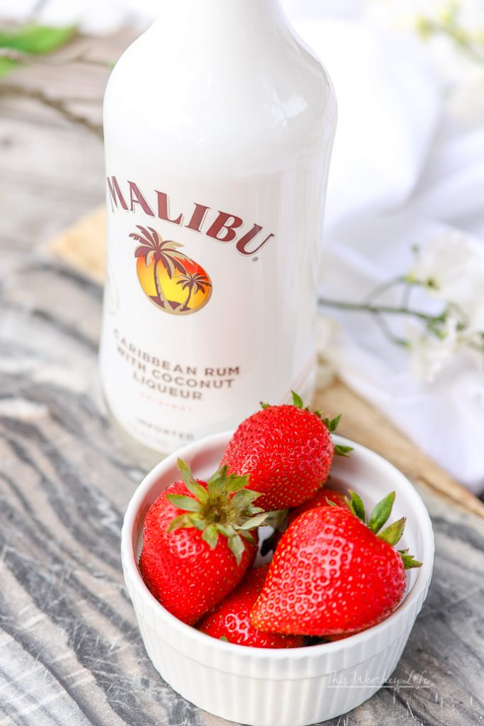 White Chocolate Strawberry Ice Cream Float