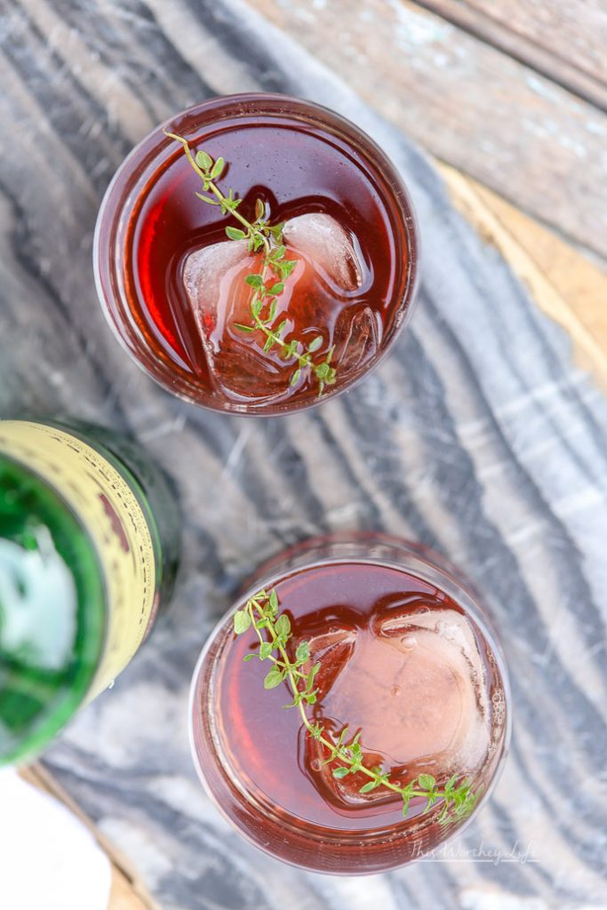 Summer Drink Made With Jameson Whiskey- Tart Cherry Ginger Ale