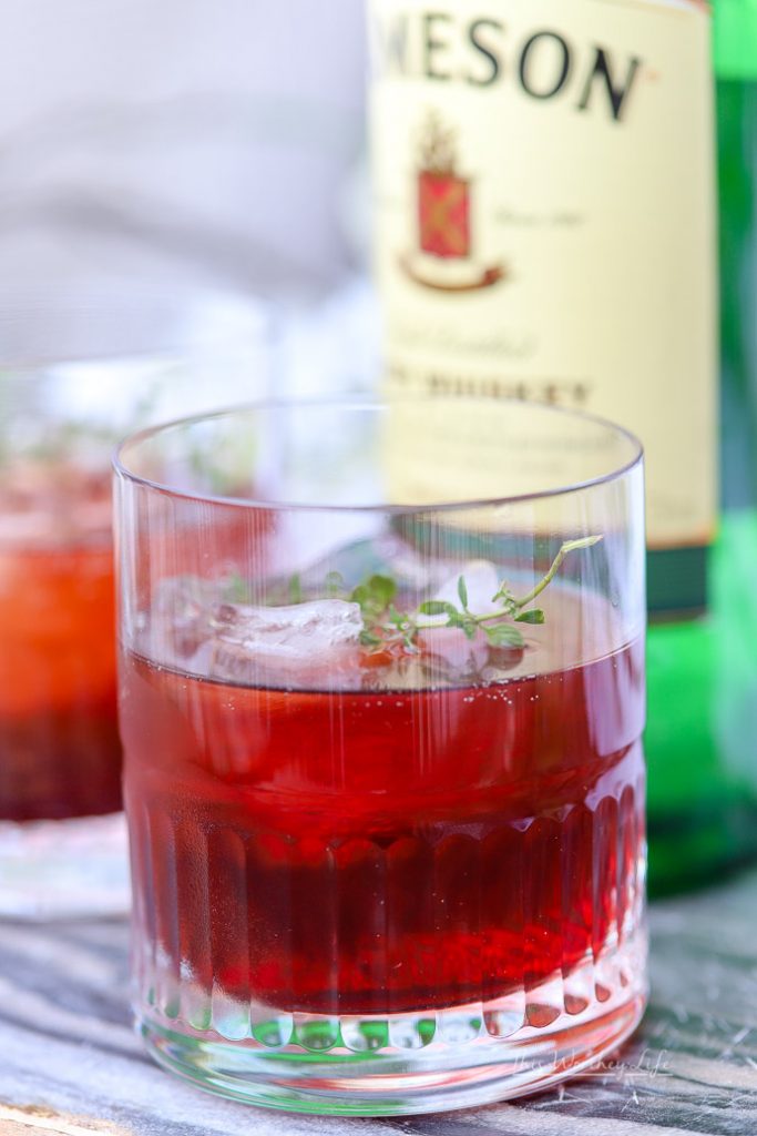 Summer Drink Made With Jameson Whiskey- Tart Cherry Ginger Ale