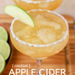 Fall is just around the corner, and with it comes all things apple cider. We're putting a twist on the classic margarita with more tequila, lime juice, and tons of apple cider to make an Apple Cider Margarita! Grab the recipe on the blog!