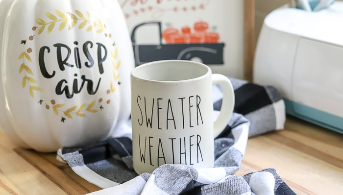 Sweater Weather Rae Dunn DIY Inspired Mug