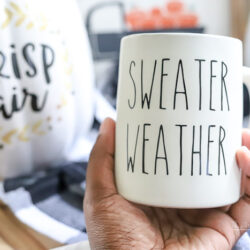 Sweater Weather Rae Dunn DIY Inspired Mug