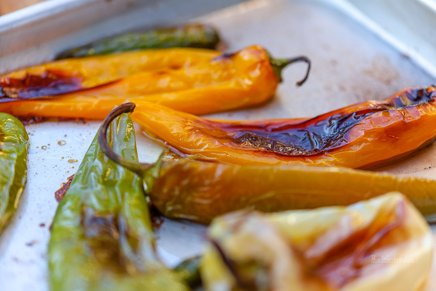 The Best Charred Peppers