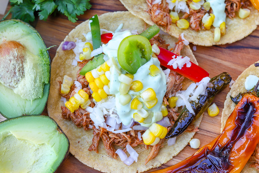 BBQ Pulled Chicken Street Tacos