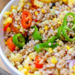 A healthy and delicious salad is just what the doctored ordered. This fall salad is filled with fresh veggies and farro made in the Instant Pot. Grab the recipe for our Mixed Veggie Farro Salad below using Bobb's Red Mill farro. 