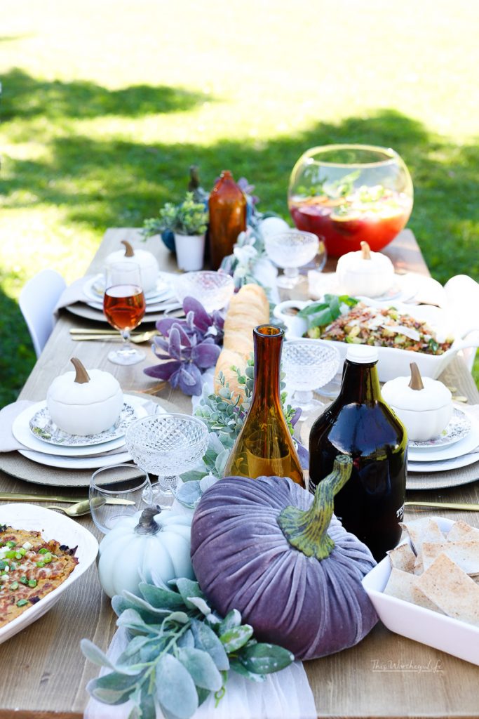 Outdoor Fall Party Idea for a Fall Harvest Food Party