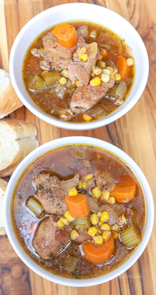Savory Pork Soup - Pressure Cooker Soup Recipe