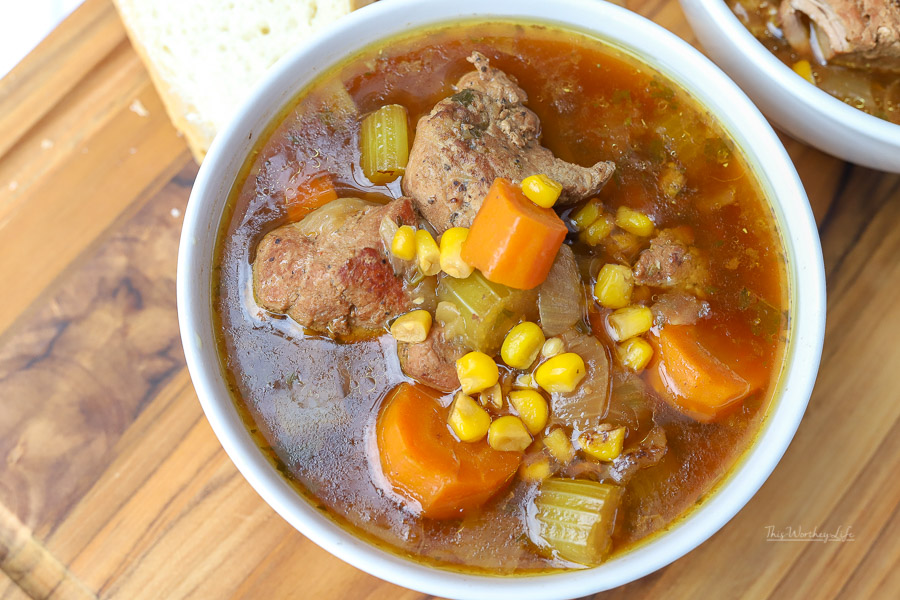 Savory Pork Soup Pressure Cooker Soup Recipe