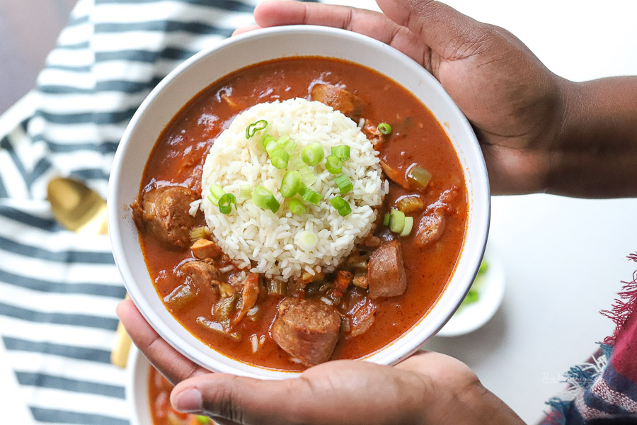 How To Make Chicken Gumbo in the Instant Pot | Easy Chicken & Andouille Sausage Gumbo Recipe