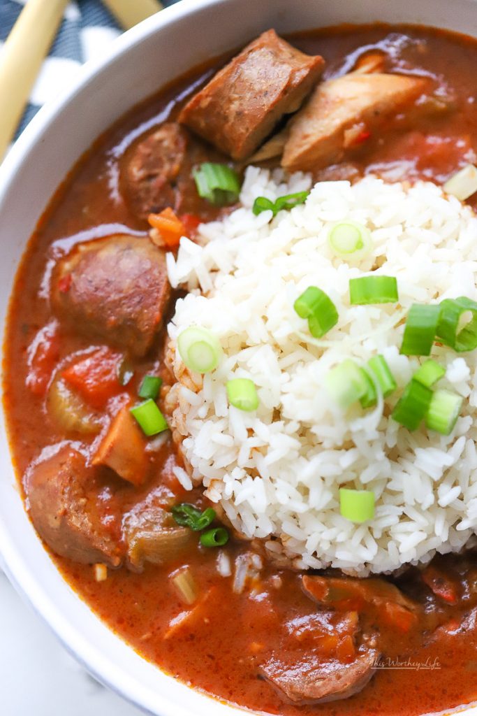 How To Make Chicken Gumbo in the Instant Pot | Easy Chicken & Andouille Sausage Gumbo Recipe