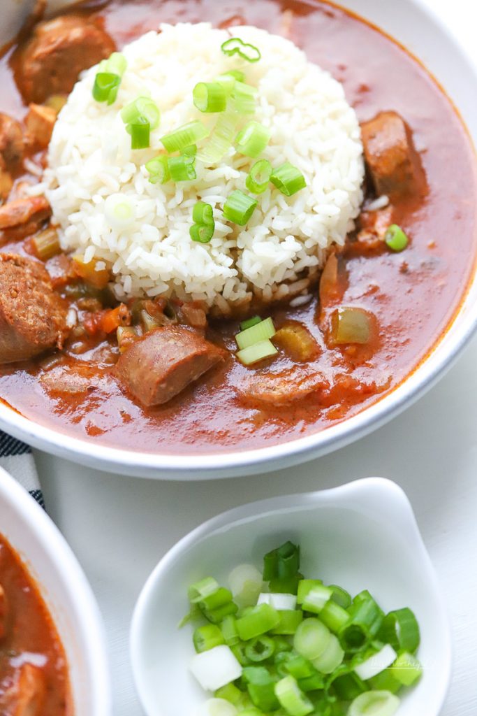 How To Make Chicken Gumbo in the Instant Pot | Easy Chicken & Andouille Sausage Gumbo Recipe