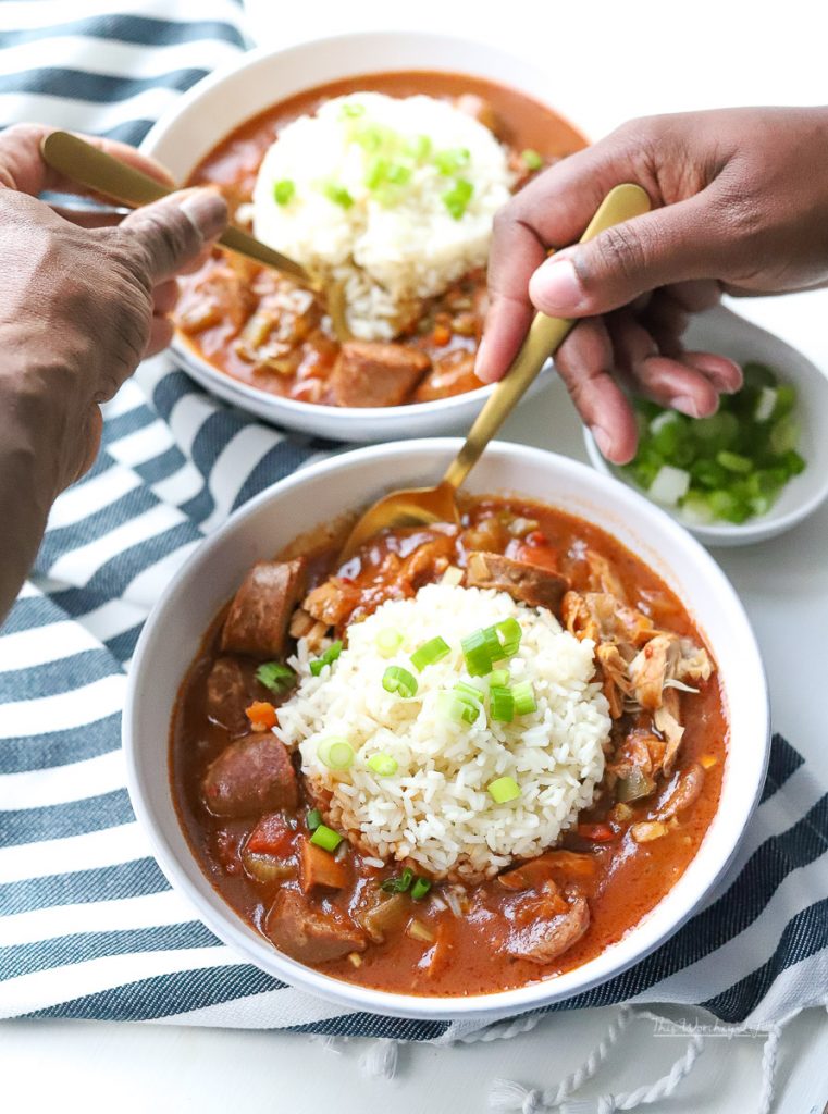 How To Make Chicken Gumbo in the Instant Pot | Easy Chicken & Andouille Sausage Gumbo Recipe