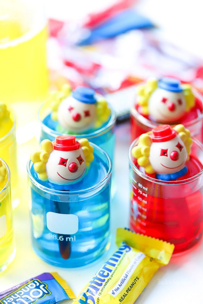 Halloween calls for all things creepy and fun! We've created some pretty cool, but creepy clown Jell-O shots. If you're planning a Halloween party, or just want a creepy, but cool Halloween cocktail, these shots are just what the doctored ordered!