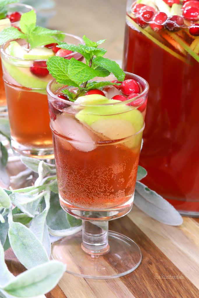 Rosé Sangria cocktail idea for the holidays