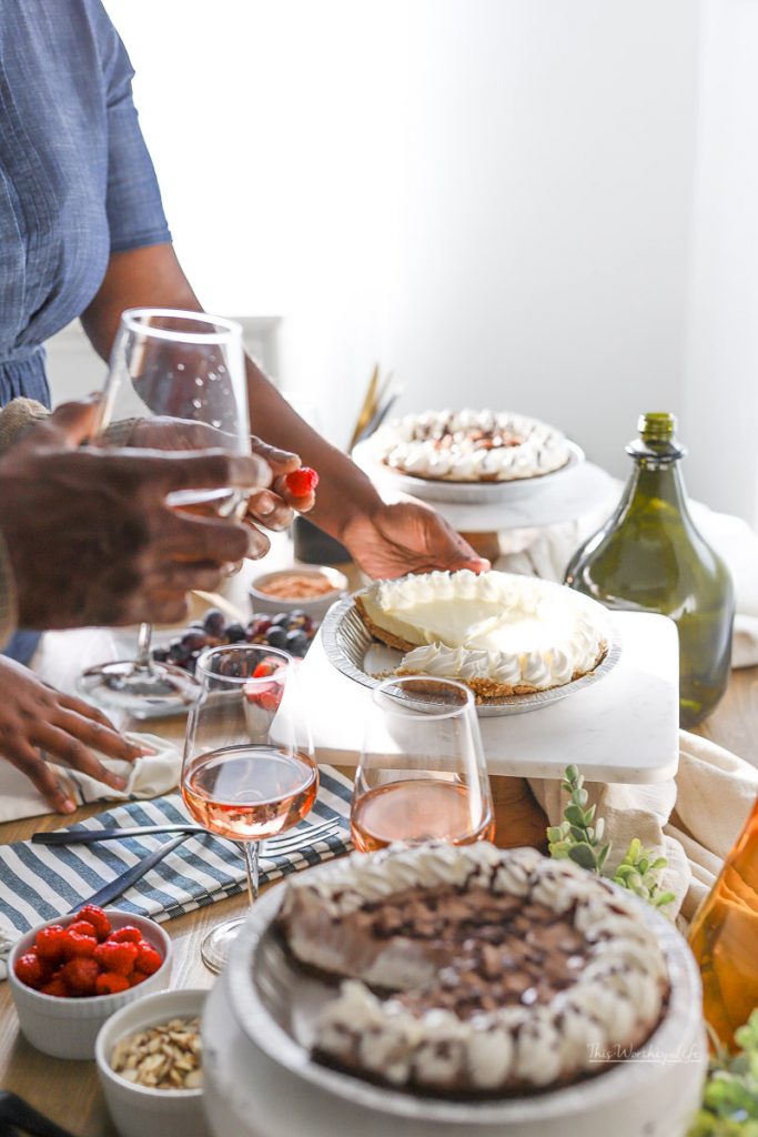 Save time this holiday season with our dessert hack. We've created a simple way to set up a pie bar dessert, using the best frozen treat pies!