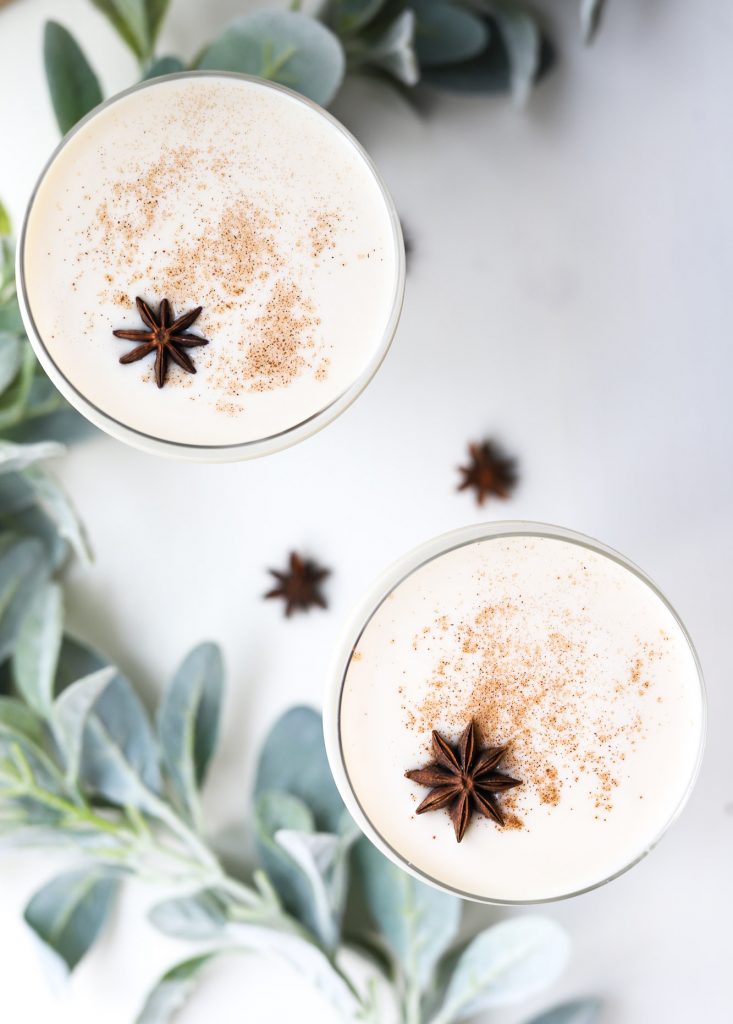 delicious eggnog holiday cocktails