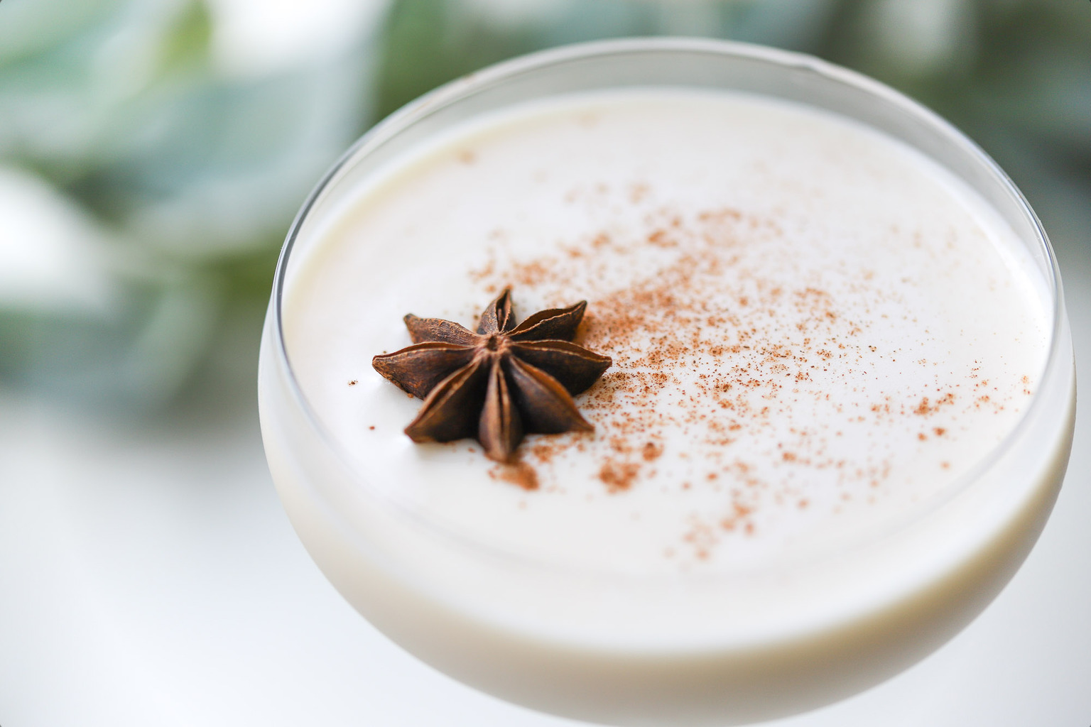 Bourbon Eggnog With White Chocolate