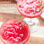 Another cranberry recipe? Yes, and you will want to try this Cranberry Bourbon Punch, mixing my love for whiskey with cranberries. If I'm going to celebrate the holidays, I'm doing it with a bourbon in my hand! 